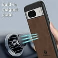 thumbnail image 4 of Back Case Compatible with Google Pixel 8, Classic Anti-Scratch PU Leather Shockproof Protective Thin Fit Skin Friendly Phone Case Cover Designed for Google Pixel 8, Brown, 4 of 9