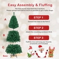 thumbnail image 3 of Costway 6Ft Artificial PVC Christmas Tree Stand Indoor Outdoor Green, 3 of 11