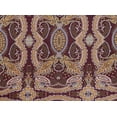 thumbnail image 2 of Zelouf Parisan Paisley On Ity  , Sewing, DIY, Crafts Fabric by the Yard, 376 Wine/green, 20 Yard, 2 of 2