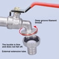thumbnail image 3 of Adaptador de tanque IBC Conector de rosca de 1/2", grifo de tanque de 1000 L, colector de agua de lluvia, salida de grifo, conexión de válvula, conexiones de manguera de jardín, 3 of 5