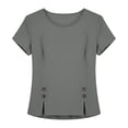 thumbnail image 6 of ByworldtasicNo Boundaries Casual Blouses for Women Short Sleeve Cute Tops Dressy Cute Trendy 2026 Basic T Shirt, 6 of 6