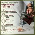 thumbnail image 6 of Organic Way Holy Tulsi / Holy Basil Herb Cut & Sifted (Ocimum Tenuiflorum) - Organic & Kosher Certified | Raw, Vegan, Non GMO & Gluten Free | USDA Certified | Origin - India (1/4 lbs / 4  oz), 6 of 8