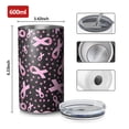 thumbnail image 4 of 20oz Coffee Tumblers Pink Ribbon Breast Stainless Steel Vacuum Insulated Travel Tumbler Coffee Cups Mug with Lid and Straw with Cleaning Brush for Cold & Hot Drinks, 4 of 5