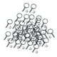 thumbnail image 5 of 100 Uds llavero con anilla dividida llaveros de Metal con conector de cadena de eslabones regalo anillo de salto abierto llaveros en para dijes negro, 5 of 8