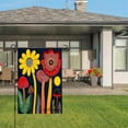 thumbnail image 3 of Amhnf Colorful Floral And Mushroom Garden Flag For Home Outdoor Garden Yard Decor 12x18 inch, 3 of 5