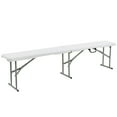 thumbnail image 2 of Topcobe 6 Feet Portable Picnic Folding Bench with Carrying Handle, Camping Utility Bench, 2 of 9