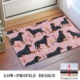 thumbnail image 3 of Rottweiler Dogs with Pioneer Flower Door Rugs,Washable Non Slip Door Mats Indoor,Decorative Door Mats,Entry Mat Indoor for Entrance,Bedroom,Kitchen,Bathroom,16"x24", 3 of 6