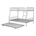 thumbnail image 6 of Harper & Bright Designs Full XL Over Queen Bunk Bed with Trundle, Metal Bunk Beds Can be Separated into Two Beds, Silver, 6 of 15