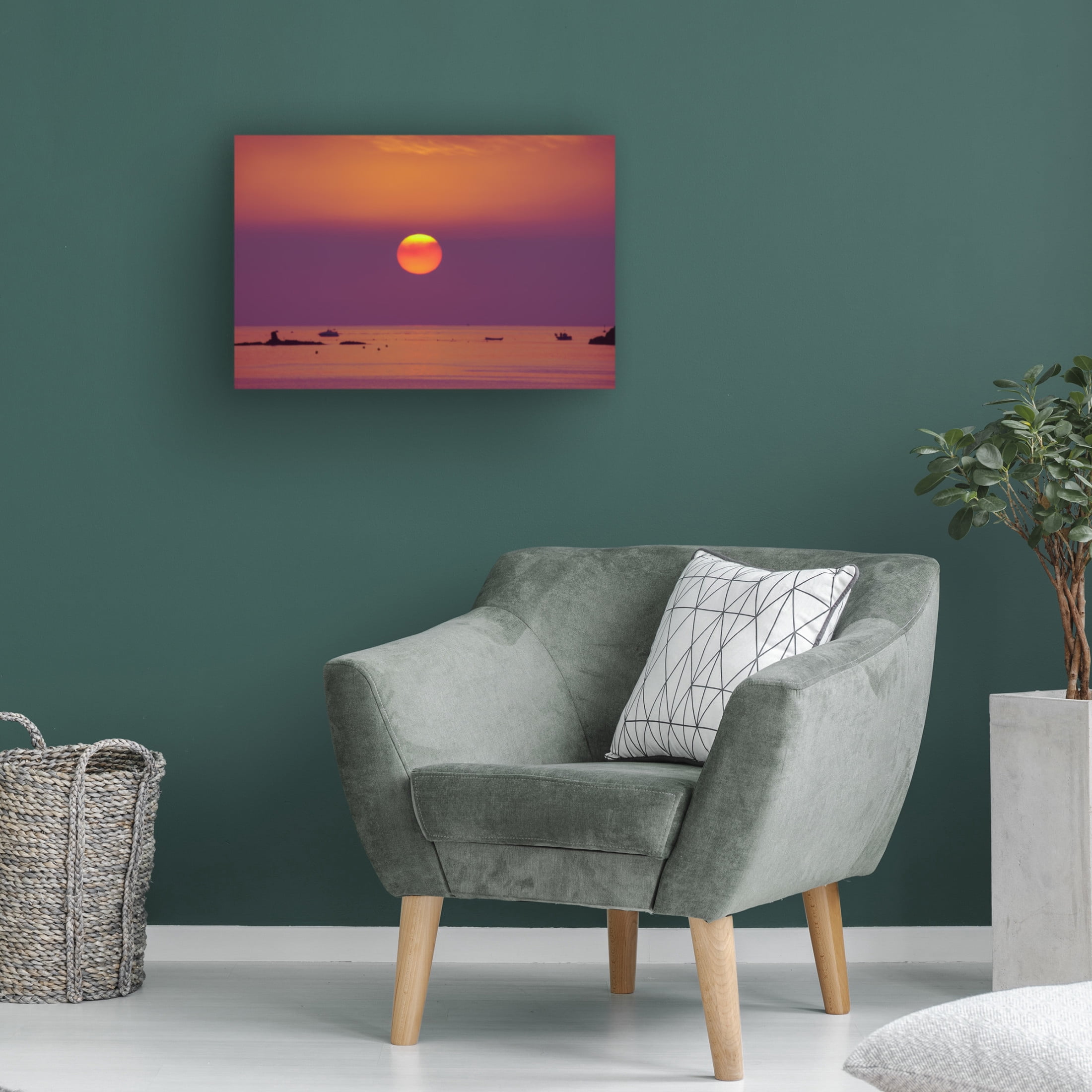 Canvas Wall Art - Andres Herrera Espinosa 'Dawn' Wall Art for Living Room, Bedroom, or Office D?cor by Trademark Fine Art - 32 x 22 Inches