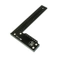 thumbnail image 5 of Carpenter Square Marking Tool Measuring Tool Professional L Shaped Square Ruler Black 250mm, 5 of 9