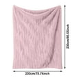 thumbnail image 2 of Hearth & Gear Rabbit Sleeping Blanket Flannel Milk Velvet Cover Blanket Adult Rabbit Blanket Sofa Bed Soft And Warm Blanket 1500 Blanket Thick Fuzzy Blanket Size Oversized Blankets And Throws Gritty, 2 of 4