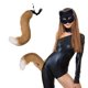 thumbnail image 2 of Colgante de cola de animal 3D para Halloween, con pompones y soporte para mujer, cola peluda de moda, 50 cm, cola de peluche para Halloween, 2 of 5