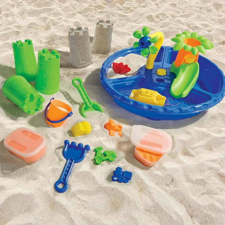 Play Day Kids Building 13 Piece Outdoor Activity Table Multicolor Walmart