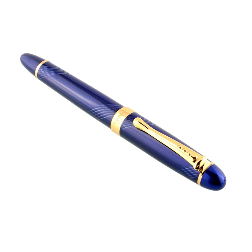 Buy New Jinhao X450 Fountain Pen White Medium Nib Blue Online at Lowest