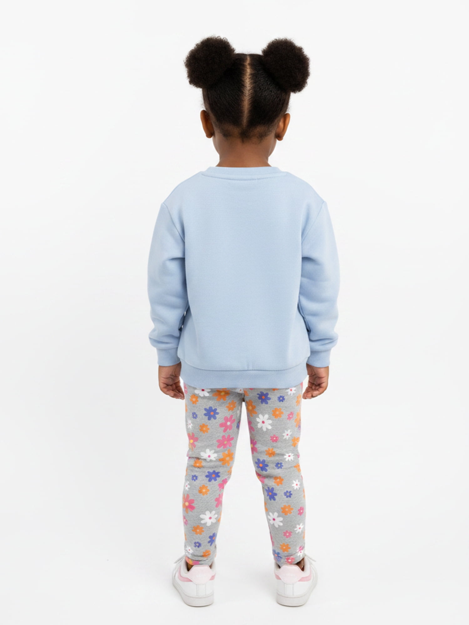 Gracie’s Corner Baby and Toddler Girls Fleece Sweatshirt and Leggings Set, Sizes 12M–5T