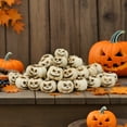 thumbnail image 4 of LAMIRO Mini Pumpkin Decorations 20 Halloween Mini Pumpkin Figurines Halloween Pumpkins Face Resin Sculptures For Home Desktop Decoration Potted Decoration Sculptures & Statues 1.6X1.6Cm, 4 of 7