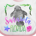 thumbnail image 4 of Inktastic Sarasota Florida Cute Swimming Manatee Boys or Girls Baby Bib, 4 of 4