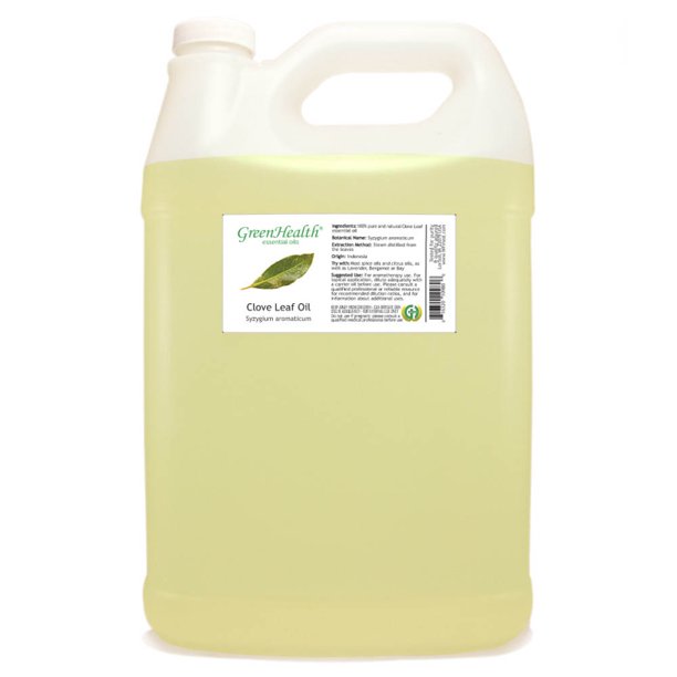 Clove Leaf Essential Oil 128 fl oz (1 Gallon) Plastic Bottle w/ Cap