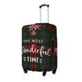thumbnail image 2 of Daiia Wonderful Time Christmas Luggage Cover, Thickened Washable Travel Luggage Covers, Elastic Unique Baggage Covers for 18-20 inch Luggage-Medium, 2 of 9
