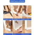 thumbnail image 5 of NOGIS Under Door Draft Stopper 37 Inch Bottom-of-Door Soundproofing, Door Draft Stopper Weather Stripping Window Breeze Blocker Adjustable Door Sweeps (Gray,L Size), 5 of 7