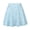 Blue, variant on Lady Skirt Floral Printed Above Knee Women Large Hemline Washable High Waist A-line Skirt for Party