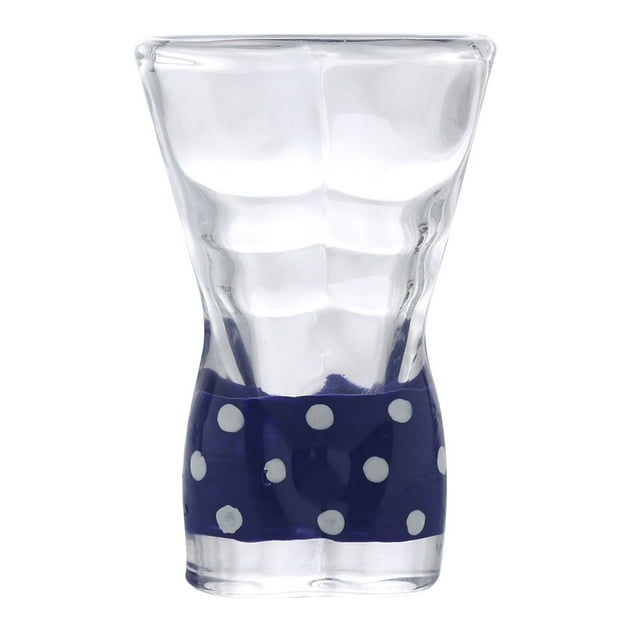 Bikini Beer Mug Set, High Beauty Glass Cups for Bar & Home Use, Unique Bikini Design Beer Glasses, Fun Conversation Starter, Red/Blue, Set of 2, Home & Kitchen Essentials