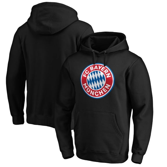 Men's Black Bayern Munich Official Logo Pullover Hoodie