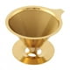 thumbnail image 1 of Gotero de café Jadeshay con soporte para taza filtro de goteo de acero inoxidable de titanio dorado, 1 of 8