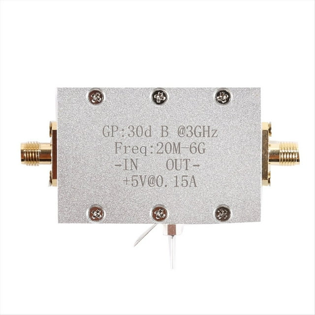 Módulo Amplificador 20M-6G Amplificador de Bajo Ruido de Banda Módulo Receptor de Amplificación de Microondas LNA de Alta Ganancia 30dB