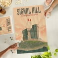 thumbnail image 4 of Lantern Press 1000 Piece Jigsaw Puzzle, Newfoundland, Canada, Cabot Tower, Signal Hill, Litho, 4 of 5