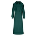 thumbnail image 5 of Winter Dresses for Women Pullover Maxi Dress Outfits Sweatshirts Dress 2025 Long Sleeve Casual Dress with Pocket, 5 of 8