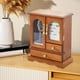 thumbnail image 5 of Fiudx Joyero de Madera, Elegante Estuche de Almacenamiento, Expositor de Acrílico, Ideal para El Día de La Madre, Organizador de Collares y Pendientes, Decoración Del Hogar, Regalo de Graduación, Org, 5 of 6
