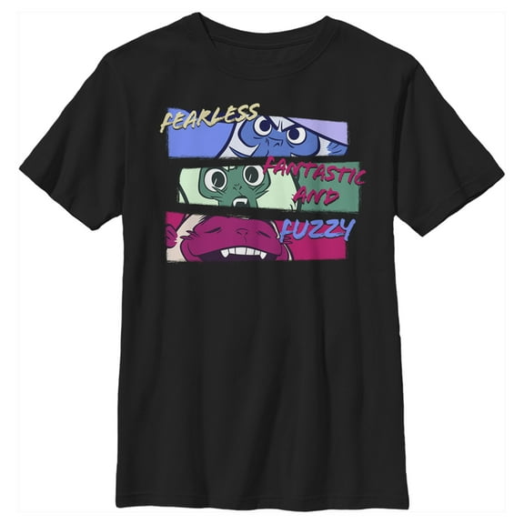 Boy's Raya and the Last Dragon Ongi Fearless Fantastic and Fuzzy Graphic Tee Black Large