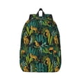thumbnail image 2 of Rocae Jungle Leopard Yellow for Durable Canvas Backpack Leisure Large Bag Travel Rucksack Multi-function Backpack Small, 2 of 8