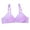 Purple, variant on Women Strappy Bralette Everyday Bras Ladies Adjustable Full Cup No Underwire Cotton Breathable Underwear Bralette For Women Sleep Bralette