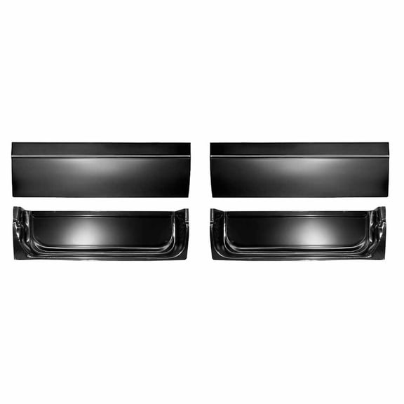 Inner & Outer Door Bottom Skin Kit. Fits 69-72 Chevrolet Blazer, 67-72 Chevy Suburban, 67-72 Chevrolet Pickup Truck CK, 67-72 GMC Suburban, 69-72 GMC Jimmy, 67-72 GMC Pickup Truck CK