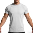 thumbnail image 7 of JOANKDMI Athletic Workout T-Shirts for Men Short Sleeve Quick Dry Moisture Wicking Gym Tops Lightweight Breathable Seamless Performance Shirts for Running Fitness, 7 of 7