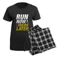 thumbnail image 5 of CafePress - Run Now Tacos Later Women's Dark Pajamas - Women's Short Sleeve Print T-Shirt and Pants Dark Cotton Pajama Set, 5 of 7
