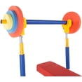 thumbnail image 5 of Kids Weight Bench Set - Adjustable Strength Training Equipment with Foam Barbell for Toddlers Ages 3+, 5 of 6