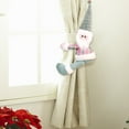 thumbnail image 3 of Christmas Curtain Tie Back Holder Festive Holiday for Window Drapery Home Cartoon Design Fabric Buckle Clasp, 3 of 5