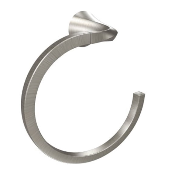 Moen Y1286BN Oxby Collection Towel Ring Brushed Nickel
