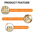 thumbnail image 4 of Brass Tee Pipe Fitting, G1/2"(Female x Female x Male) 3 Way T-Connector, 4 of 7