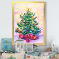 thumbnail image 1 of Designart Beautiful Christmas Tree Art Traditional Framed Wall Art, 1 of 4