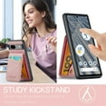 thumbnail image 3 of Allytech Google Pixel 7 Pro Wallet Case, Cards Holder Back Cover Slim Fit Drop Protection Shockproof Kickstand Wallet Phone Case Cover for Google Pixel 7 Pro - Pink, 3 of 8