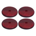 Round Binding Posts Vowen 4-Piece Round Red Safety Reflectors, 2.83 Inches Diameter Screw ...