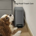 thumbnail image 7 of Cesun 1.6 Gallon Small Bathroom Trash Can, Stainless Steel Garbage Bin with Lid, Gray, 7 of 7