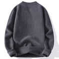 thumbnail image 4 of Yiliang Pullover Sweater for Men Fall and Winter Long Sleeve Warm and Thermal Top Clothes ,Dark Gray,3XL, 4 of 5