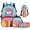 Baseball Ice Cream Pattern, variant on Binienty Durable School Backpack Set with Bookbag School Lunch Boxes Stationery Pouch Cup Cover, 4 Piece Kids Backpack Set Suitable for Travel Picnic
