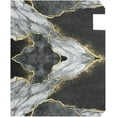 thumbnail image 2 of GZHJMY Black White Marble Magnetic Mailbox Cover Standard Size Mailbox Wraps MailWraps Post Letter Box Cover Garden Yard 21 x 18 in Home Decor, 2 of 7