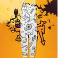 thumbnail image 2 of Kids Toddler Baby Girls Sleeveless Jumpsuit Halloween DIY Graphic Romper Harem Pants with Pocket Outfits, 2 of 4